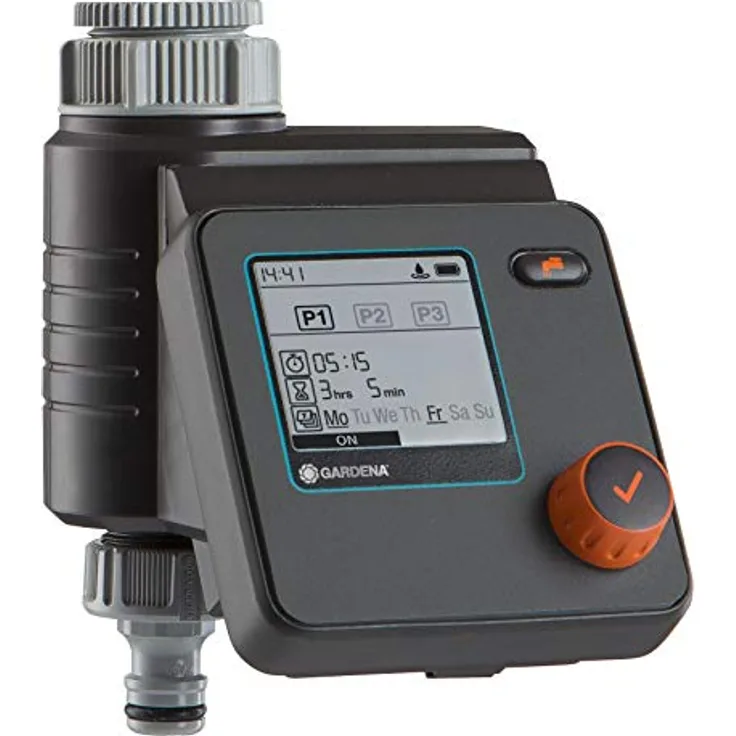 GARDENA Bewässerungssteuerung Select (01891-20) 3 Bewässerungszyklen pro Tag, bis zu 8 Stunden Bewässerungsdauer