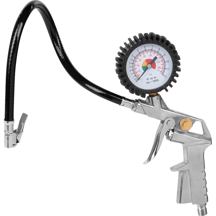 POWERPLUS POWAIR0100 Druckluftpistole mit Manometer