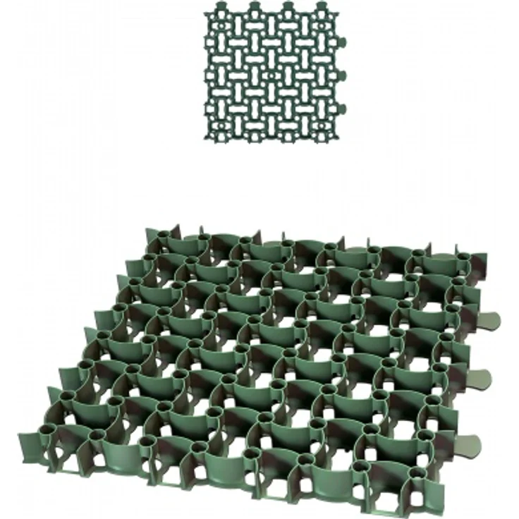 Rasengitter Paddockplatte 50x50 cm Reitplatzmatten Rasenmatten Rasenwaben Kiesgitter Parkplatzrasen – Bild 1