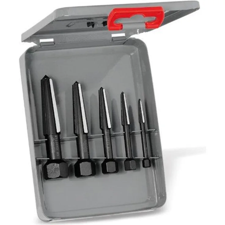 Rennsteig 9R 471 901 3 Schraubenausdreher Double Edge Set in Metall Fall, Größe 1?5, Schwarz