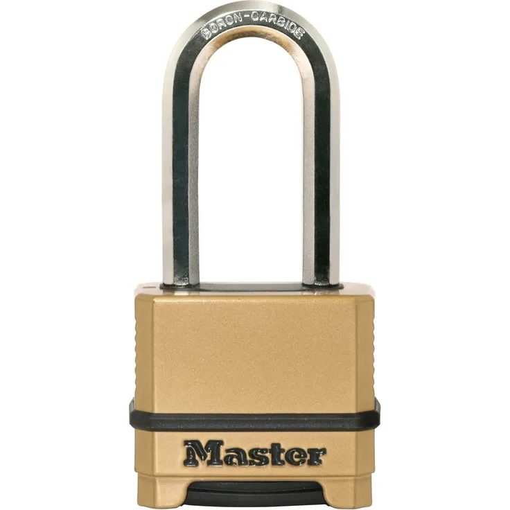 MASTER LOCK Hochsicherheits Vorhängeschloss [Zahlenkombination] [Zinkgehäuse] [XL Bügel] [Außenbereiche] M175EURDLH - Ideal für Lagerräume, Lagerschuppen, Garagen, Anhänger und mehr