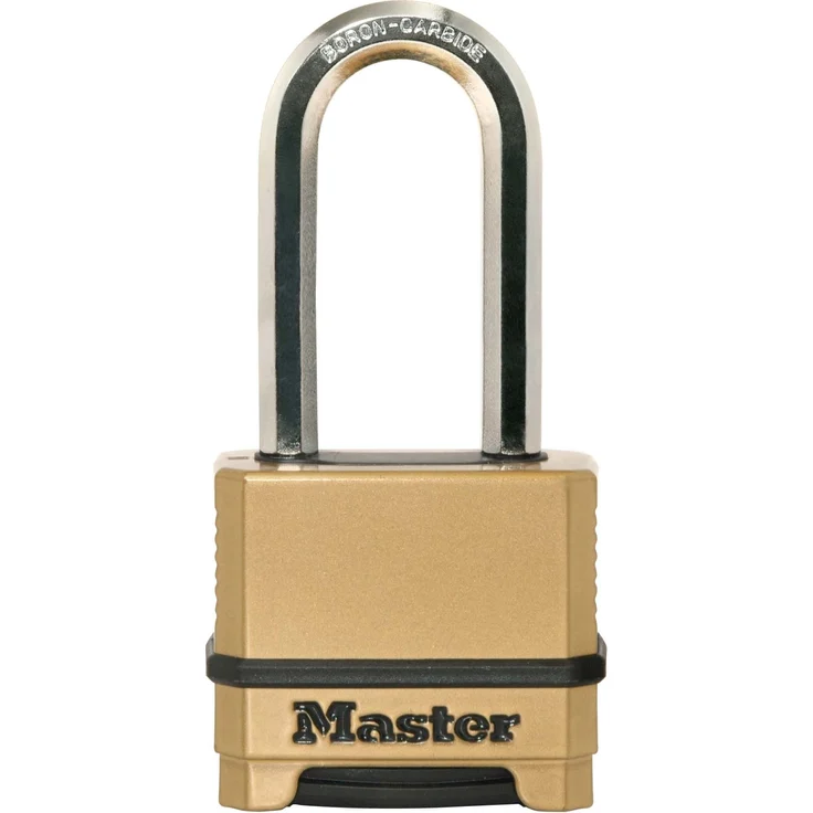 MASTER LOCK Hochsicherheits Vorhängeschloss [Zahlenkombination] [Zinkgehäuse] [XL Bügel] [Außenbereiche] M175EURDLH - Ideal für Lagerräume, Lagerschuppen, Garagen, Anhänger und mehr – Bild 1