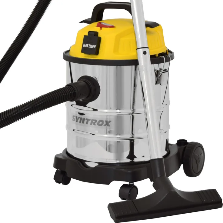 Syntrox Nass- Trockensauger Tornado mit Steckdose Beutel 20 Liter