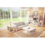 Phönix 178801WE Mainau Blumenständer mit Ablagefach, 60 cm, weiß - Preisvergleich