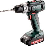 Metabo Akku Schlagbohrmaschine (2x 2,0 Ah Werkzeugakku inkl. Ladegerät, Akkuschrauber mit Koffer) 602317500, 200 W, 18 V