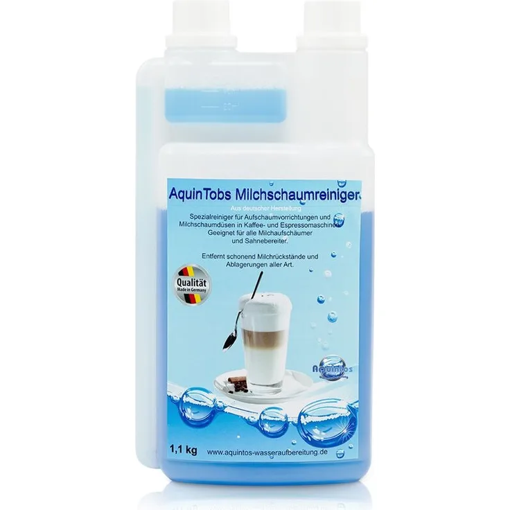 AQUINTOS WASSERAUFBEREITUNG Profi Milchsystem Reiniger Gastro Milchschäumer Milchleitung AquinTobs 10 x 1L