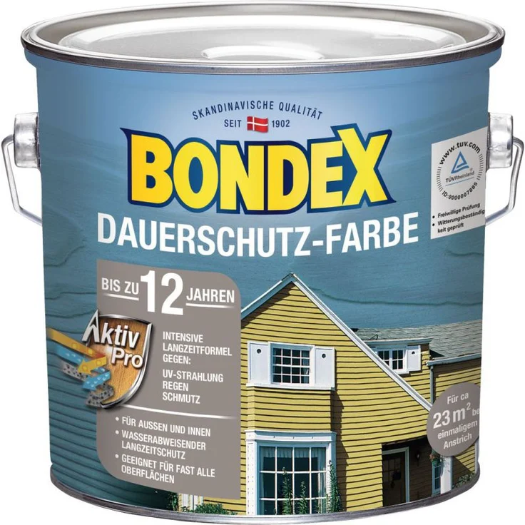 Bondex Dauerschutz-Holzfarbe Platinium 2,50 l - 329873 – Bild 1