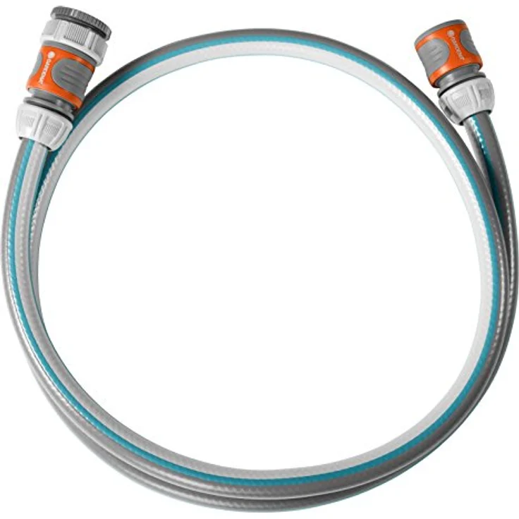 GARDENA Anschlussgarnitur Classic 13 mm (1-2 Zoll), 1.5 m: Schlauchadapter zum Anschluss des Schlauchwagens, Schlauch mit Systemteilen, 22 bar (18011-20) – Bild 1