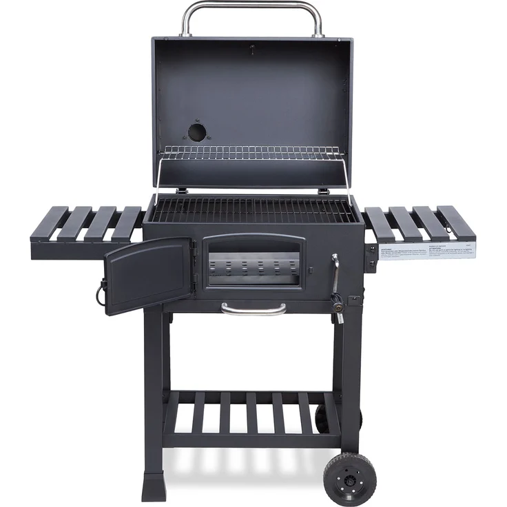 TAINO HERO XL Smoker Holzkohlegrill Kohlegrill Grillwagen 57 x 42 cm Grillfläche – Bild 2