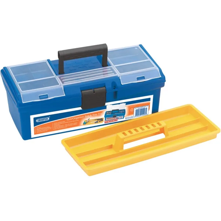 Draper 11496 Werkzeugkasten 36 cm inkl. Tablett mit Tragegriff