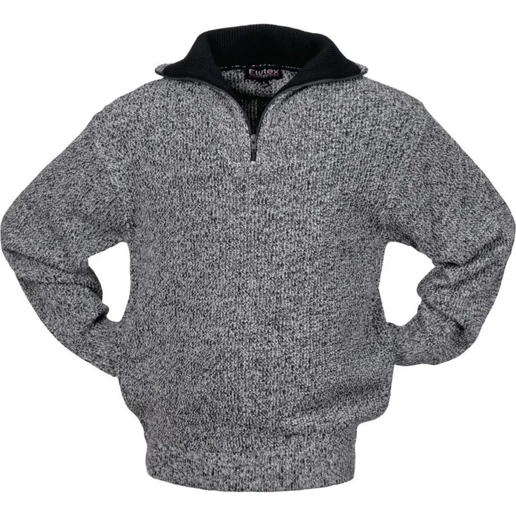 Pollver Troyer Gr.XXL schwarz-weiß-meliert 100% Polyester