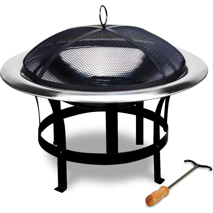 Deuba Feuerstelle aus Edelstahl Ø 75cm (101097) – Bild 1