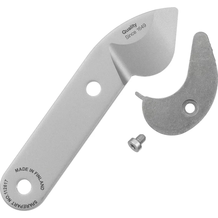 Original Fiskars Ersatzklinge inklusive Amboss und Schraube für Quantum Amboss-Getriebeastschere L109, PowerGear X Amboss-Getriebeastschere LX99-L, Silber, 1001720