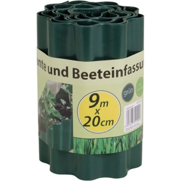 Rasenkante 9m Beetumrandung Beeteinfassung Rasenabgrenzung Mähkante Palisade 9 m lang 20 cm breit