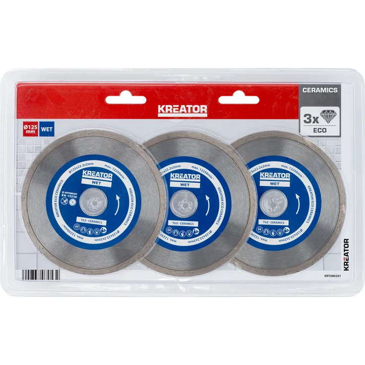 KREATOR KRT080201 KRT080201-Disco Diamante d125 eco Mojado 3pz