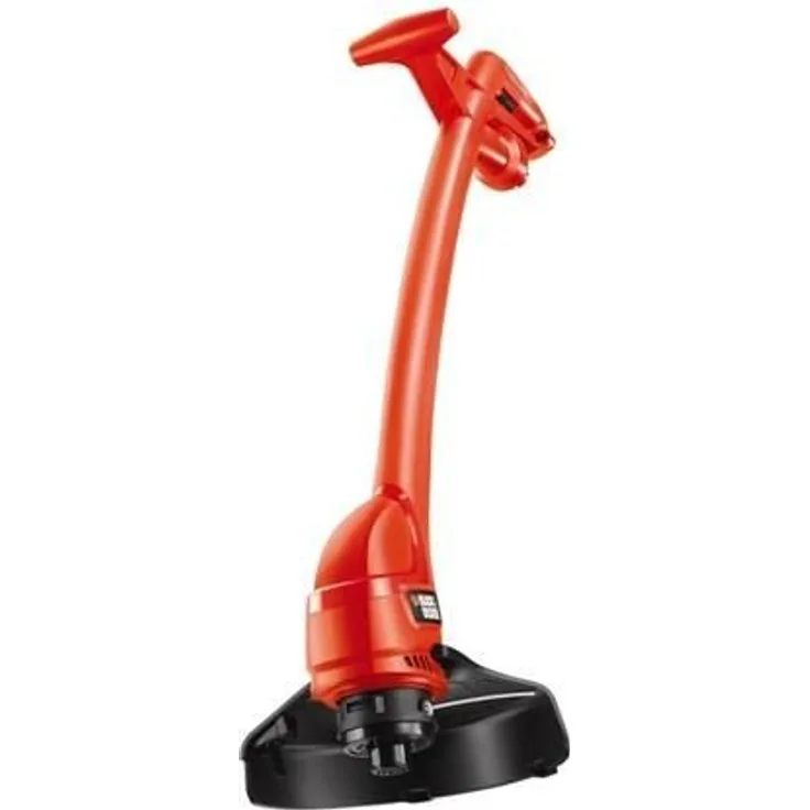 Black+Decker Elektro Rasentrimmer (350W, 25 cm Schnittbreite inkl. Ersatzspule) GL360SB, schwarz orange
