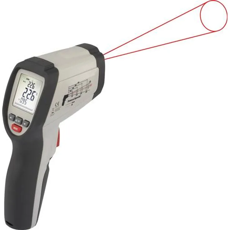 VOLTCRAFT IR 800-20C Infrarot-Thermometer Optik 20:1 -40 bis 800°C Pyrometer