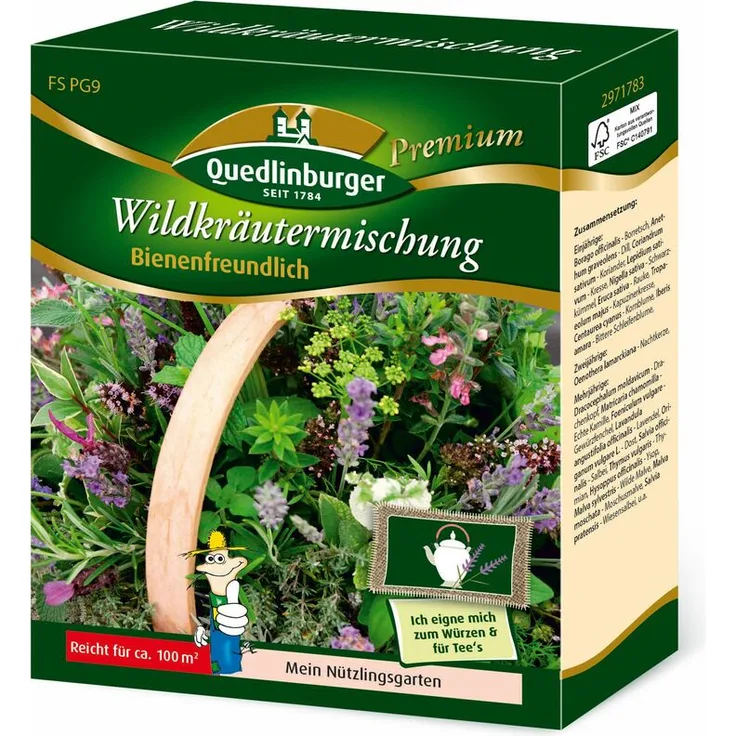 QUEDLINBURGER SAATGUT Quedlinburger Saatgut - Wildkräuter (100 g) Wildblumenwiese