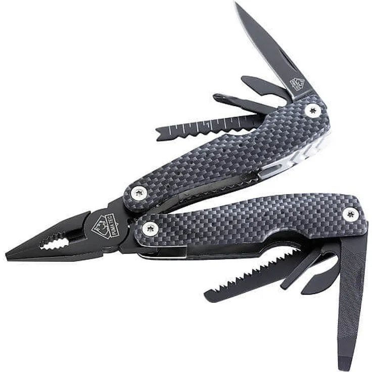 Puma TEC Erwachsene Multitool Zange und 7 weitere Werkzeuge Länge geöffnet: 16.0 cm, Mehrfarbig, One Size