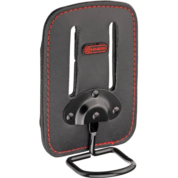 Connex Hammerhalter - Beweglicher Stahlbügel - Mit Gürtelschlitzen - Aus Leder - Robust & Langlebig-Werkzeughalter für den Gürtel-Holster für Hammer-Hammerschlaufe - COX951080
