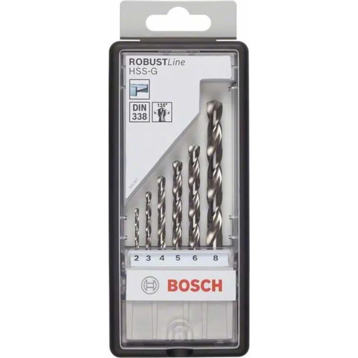 Bosch Professional 6tlg. Metallbohrer-Set HSS-G Robust Line (für Metall, geschliffen, Zubehör Bohrschrauber) – Bild 1