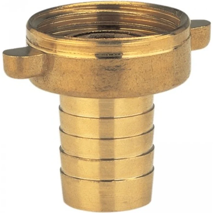 GARDENA Messing-Schlauchverschraubung 2-teilig: Verschraubung aus hochwertigem Messing, 26.5 mm (G 3-4 Zoll)-Gewinde, für 19 mm (3-4 Zoll)-Schläuche (7144-20) Bewässerungszubehör – Bild 1
