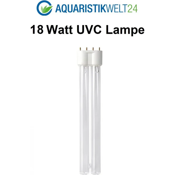 Aquaristikwelt24 18 Watt UVC Ersatzlampe für Wasserklärer mit 2G11 Sockel