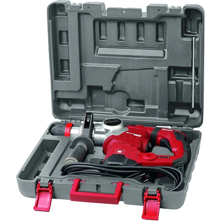 Einhell Bohrhammer TE-RH 32 E (1250 W, 5 J, Bohrleistung D 32 mm, SDS-Plus-Aufnahme, Metall-Tiefenanschlag, Vibrationsdämpfung mit Andruckanzeige, Koffer) – Bild 5