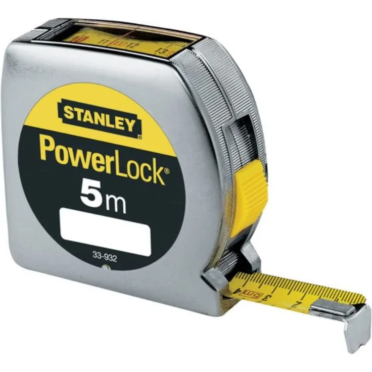 Stanley Powerlock Bandmaß 5m mit Sichtfenster