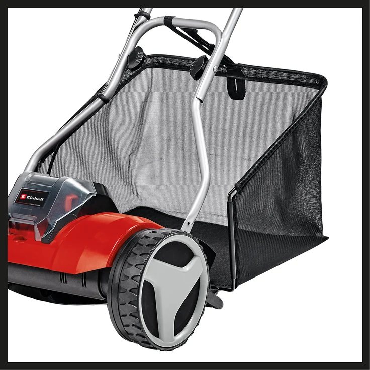 Einhell Akku-Spindelmäher GE-HM 18-38 Li-Solo Power X-Change - Li-Ion, 18 V, 38 cm Schnittbreite, 4-stufige Schnitthöhenverstellung, Mähspindel mit 5 Stahlmessern, ohne Akku und Ladegerät – Bild 3