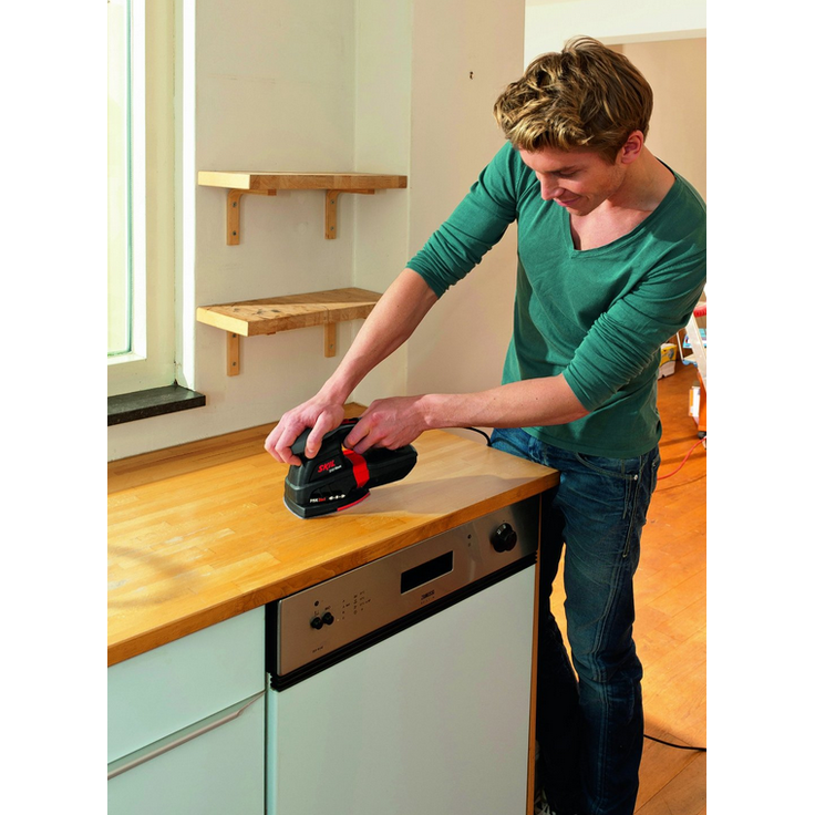 Skil 3-in-1 Multischleifer FOX 7220 AC (250W, 3-in-1 Gerät: Schwingschleifer, Exzenterschleifer, Deltaschleifer mit 10 tlg. Schleifpapierset und Tasche) – Bild 4