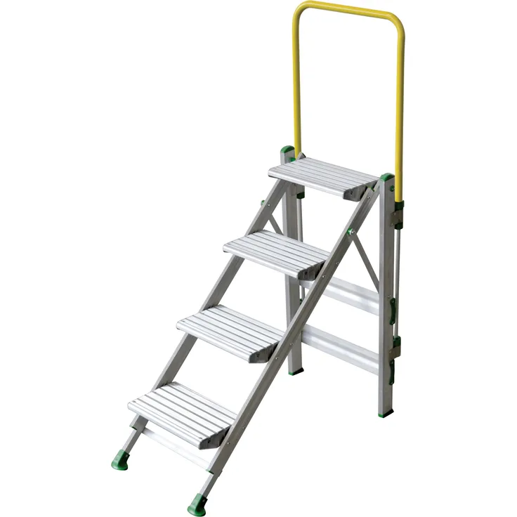 Facal Klapptreppe Plio mit Sicherheitsbügel Aluminium 4 Stufen
