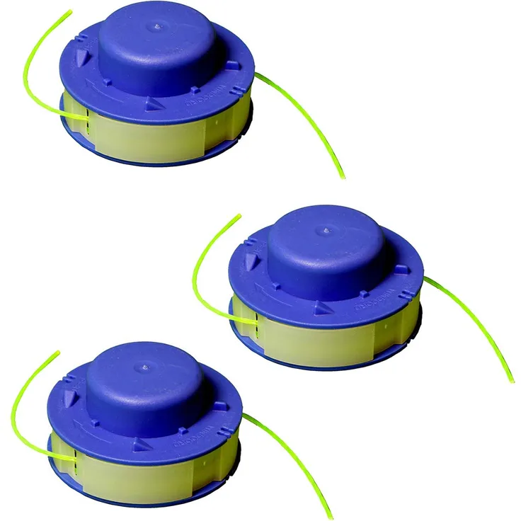 IKRA 13001731-3 Ersatzspulen (D) 3er-Set Fadenspulen für Rasentrimmer