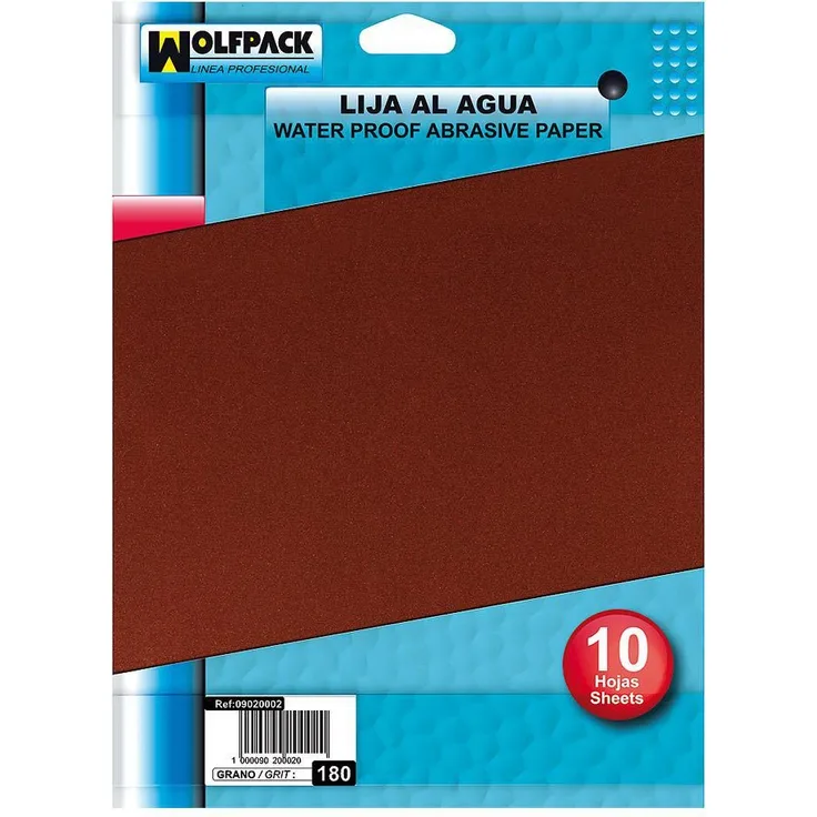 Maurer 9020008 – Wasser Schleifpapier Körnung 400 (Packung 10 Blätter)