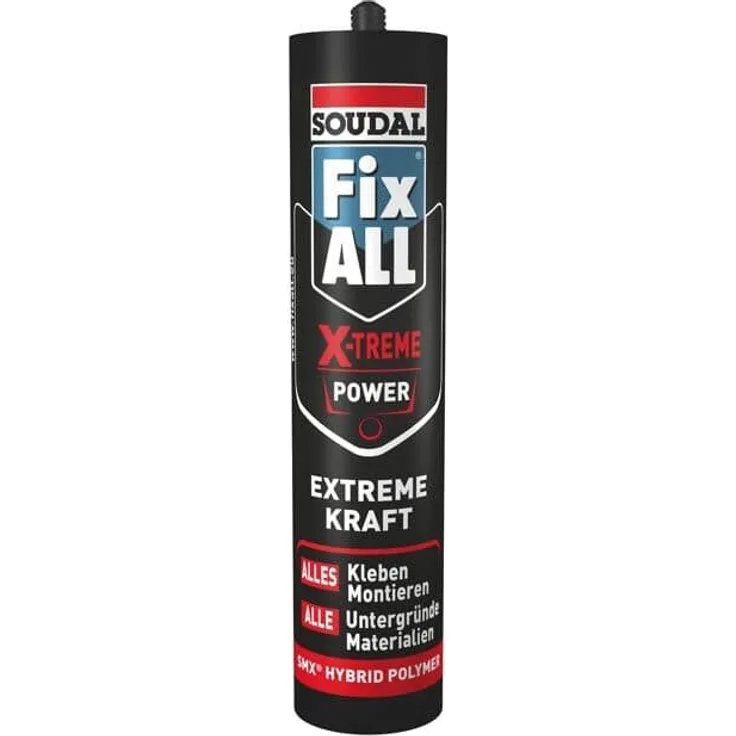 SOUDAL Fix All X-Treme Power SCHWARZ - Montagekleber - Alleskleb.420g Kartusche