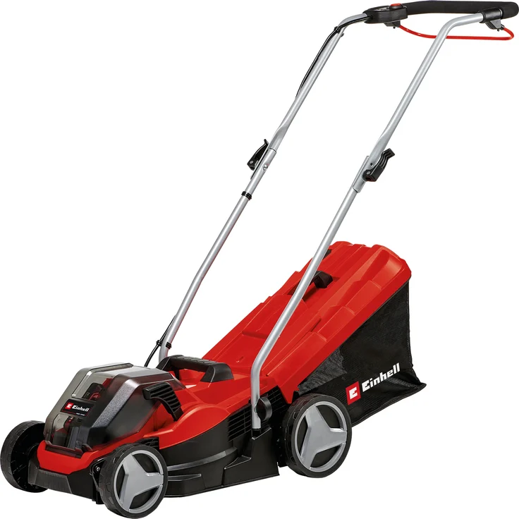 Einhell Akku-Rasenmäher GE-CM 36-33 Li Kit Power X-Change - Li-Ion (2x2,5 Ah), bis 250 m², 33 cm Schnittbreite, 5-stufige zentrale Schnitthöhenverstellung, inkl. 2x 2,5 Ah Akkus + 2x Ladegeräte – Bild 1