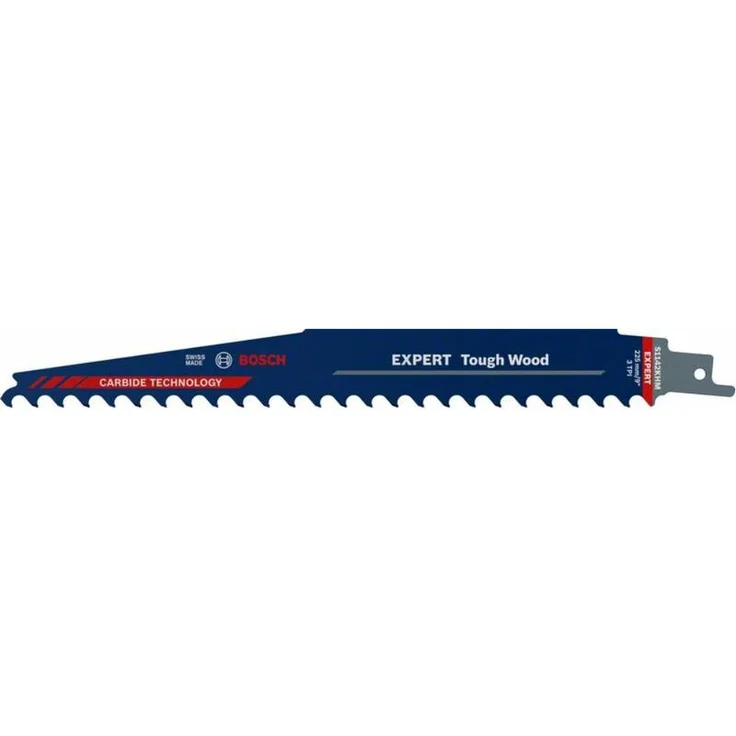 Säbelsägeblatt Expert Tough Wood Länge 225 mm Breite 25 mm Zahnteilung TPI 3 8,5 mm S-Schaft - Preisvergleich – Bild 1