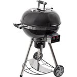 Activa Holzkohlegrill Kugelgrill mit Aktivbelüftung Tornado 500, premium schwarz glänzend, 64 x 58 x 105 cm, T500