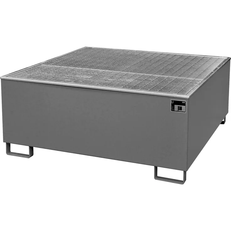 Bauer Auffangwanne AW 1000-PE, lackiert, Mausgrau