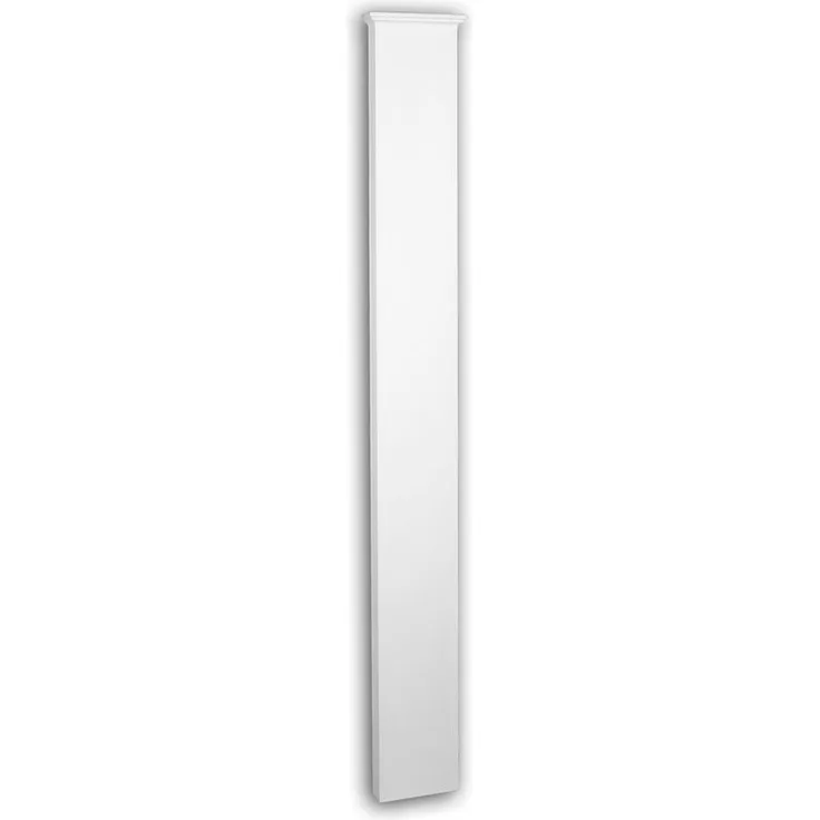 Profhome Decor - Pilaster Schaft 452301 Fassadenelement Pilaster Außenstuck Korinthischer Stil weiß