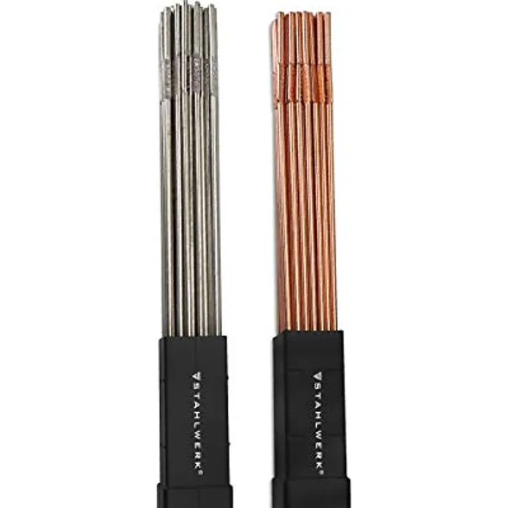 STAHLWERK WIG Schweißstäbe Stahl / Edelstahl / Ø 1,6 mm x 500 mm / je 1 kg Set