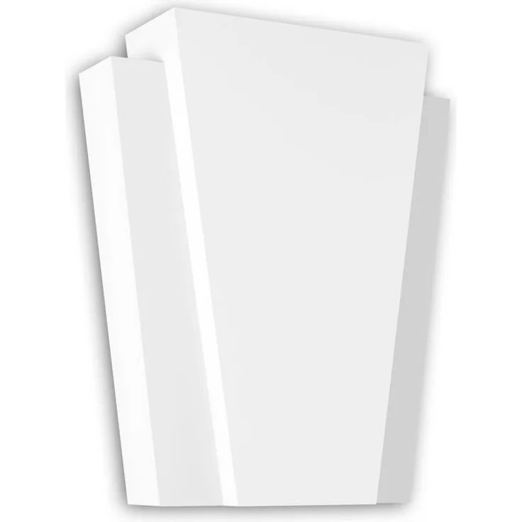 Profhome Decor - Schlussstein 485005 Fassadenelement Fensterumrandung Zierelement Modernes Design weiß