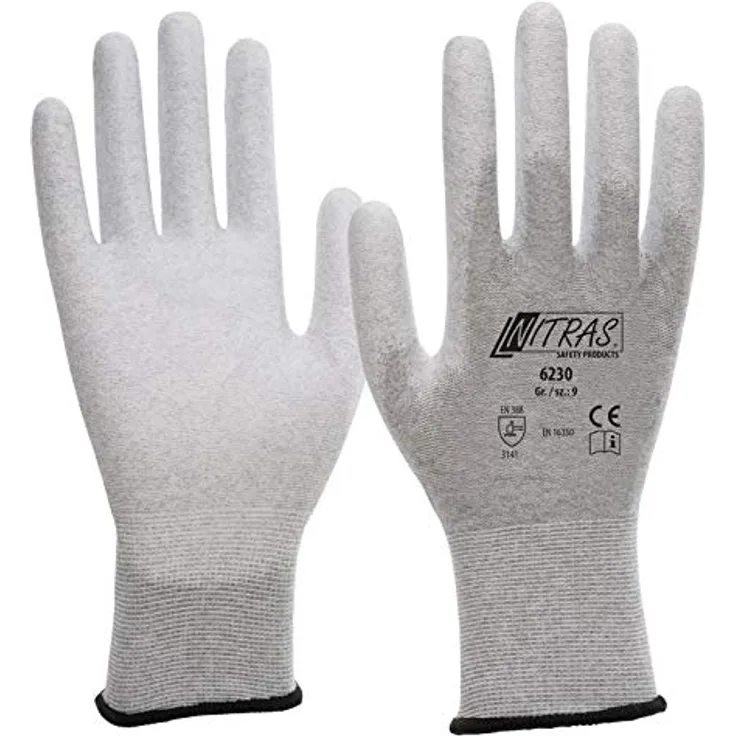 Nitras 6230 ESD-Handschuhe - antistatisch und Touchscreen-fähig, Größe:Größe 10-XXL