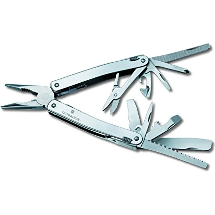 Victorinox Multifunktionswerkzeug Swiss Tool Spirit XC (24 Funktionen, Leder-Etui) silber – Bild 1