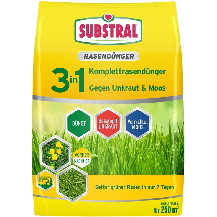 Celaflor Substral 3in1 Komplettrasendünger 9 kg – Bild 1