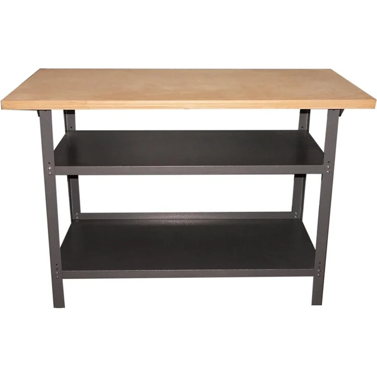 TrendLine Werkbank 120 x 60 x 85 cm mit 2 Ablageböden – Bild 1