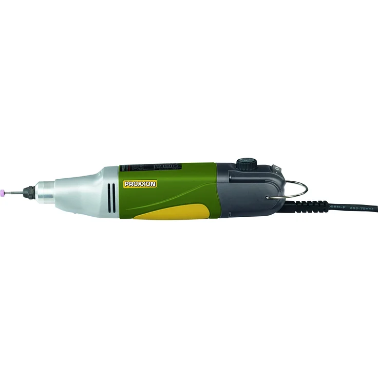 PROXXON Profi-Multifunktionswerkzeug, Industrie-Bohrschleifer IBS-E mit Einsatzwerkzeugen, 34-teiliges Zubehör-Set, 5000-20000-min, 230 V, 28481