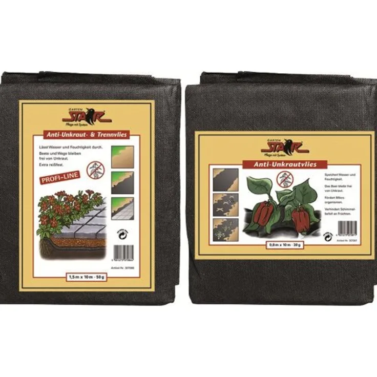 Siena Garden Anti-Unkrautvlies 1,5x10m 100g, SB, schwarz