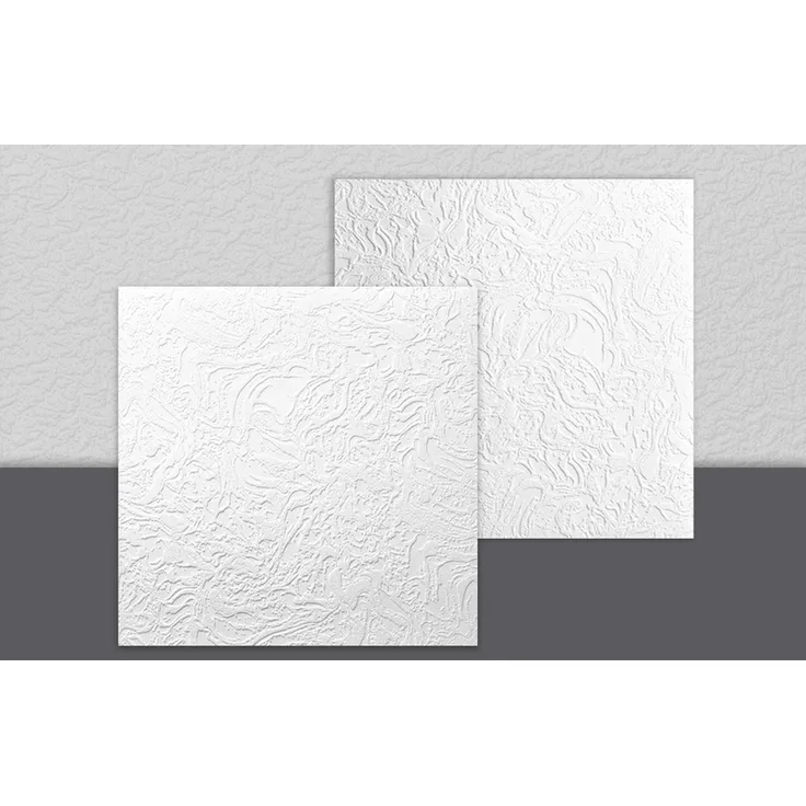 Decosa - Decosa Deckenplatte AP 101 (Bern), weiss, 50 x 50 cm - 10 Pack (= 20 qm)