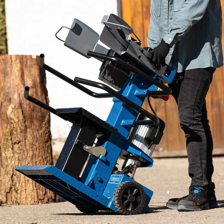 Scheppach Compact 8T Holzspalter stehend | 7,95 Tonnen Spaltkraft 400V 3500W | Holzlänge 1070mm / max. Ø 350mm | schwenkbarer Tisch | Hartholz & Weichholz - mit Fahrvorrichtung – Bild 10